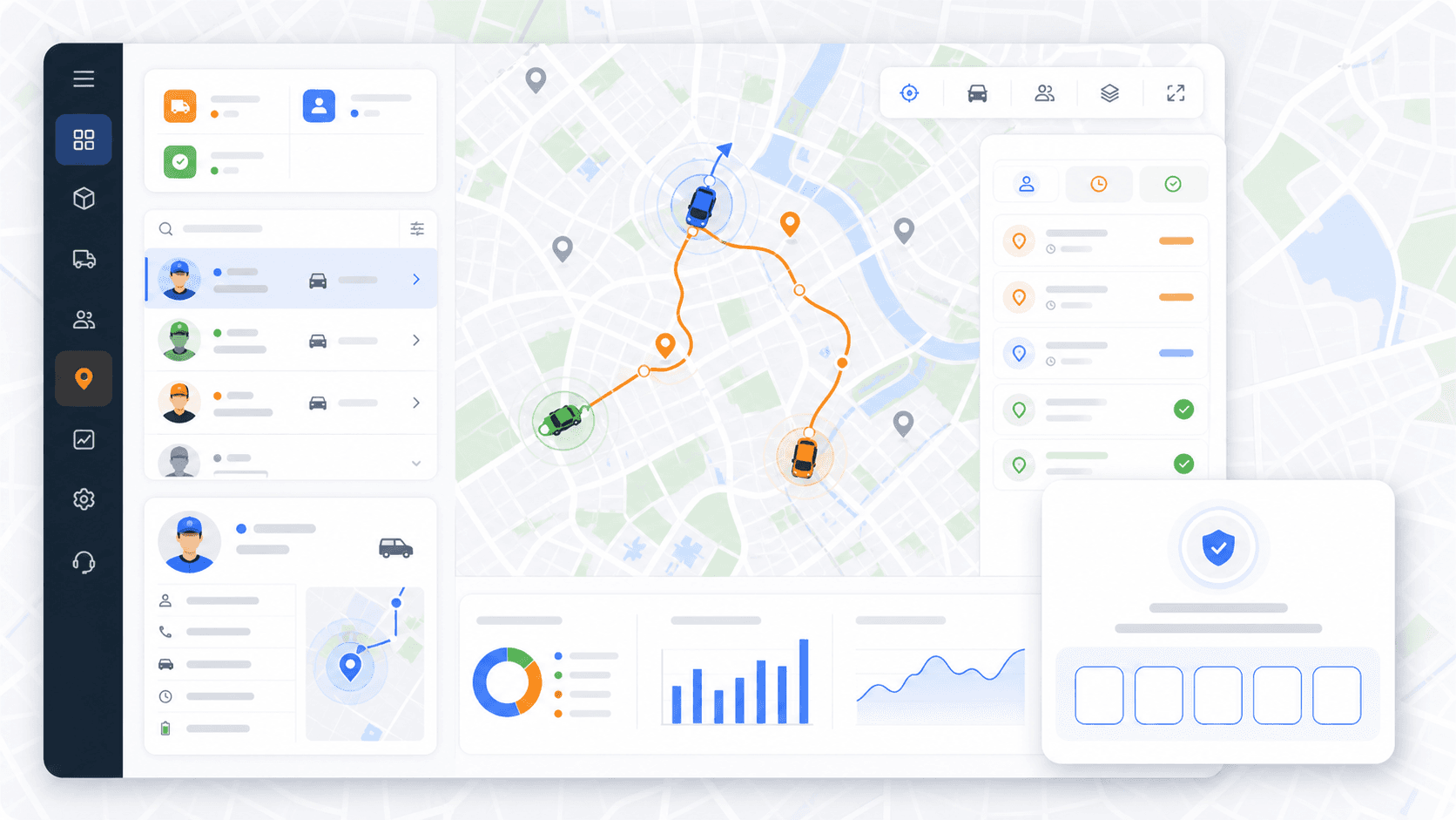 Track active work and verify completed deliveries